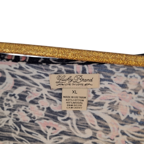 Lucky Brand blouse size XL - Picture 3 of 3